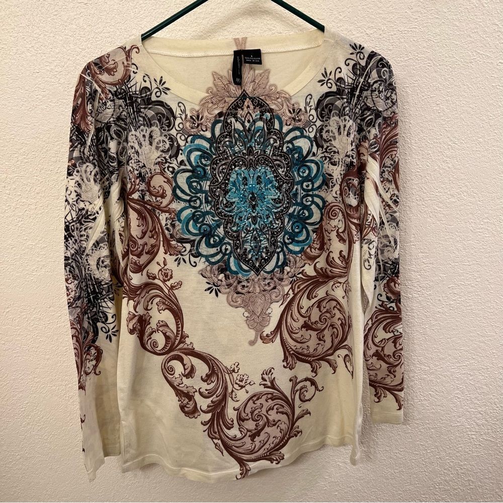 New Directions Long Sleeve Graphic Tee (Size Large)
